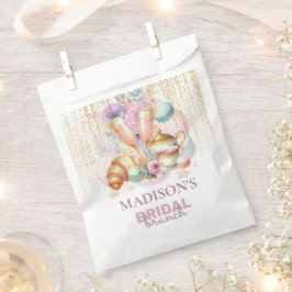 ブライダルカスタムブルンチピンク&金ゴールドグリッター フェイバーバッグ