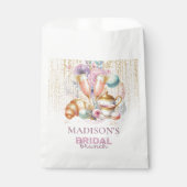 ブライダルカスタムブルンチピンク&金ゴールドグリッター フェイバーバッグ (正面)