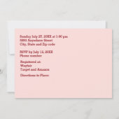 ブライダルカップルのシルエットハート結婚イン砂 セーブザデート (裏面)