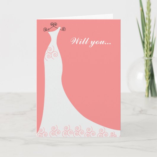 ブライダルガウンカスタムブライドメイド 招待状 (正面)