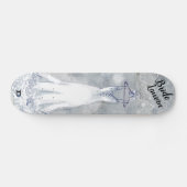 ブライダルガウン動揺してイン白Ddブランド スケートボード (横)