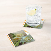 ブライダルクラウンダフォジルスデザイン紙コースター スクエアペーパーコースター (インサイチュ)