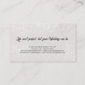 ブライダルグルーミンググエレガントレーソフトグリッター 名刺 (裏面)