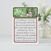 ブライダルグルームナチュラル サンキューカード (スタンド正面)