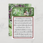 ブライダルグルームナチュラル サンキューカード (正面/裏面)