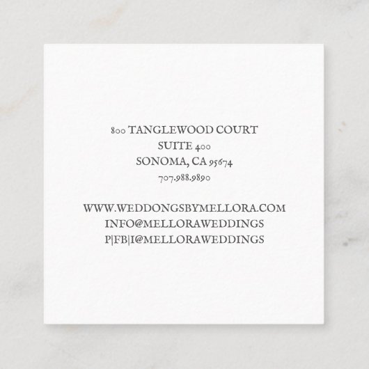 ブライダルグーンブティック スクエア名刺 (裏面)