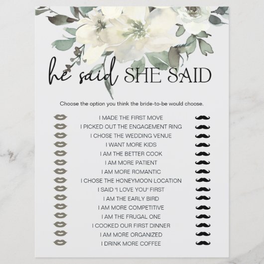 ブライダルゲーム彼は彼女はアイボリー白と言った (正面)