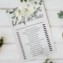 ブライダルゲーム彼は彼女はアイボリー白と言った