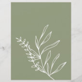 ブライダルゲーム彼は彼女はセージ緑の花を言った (裏面)