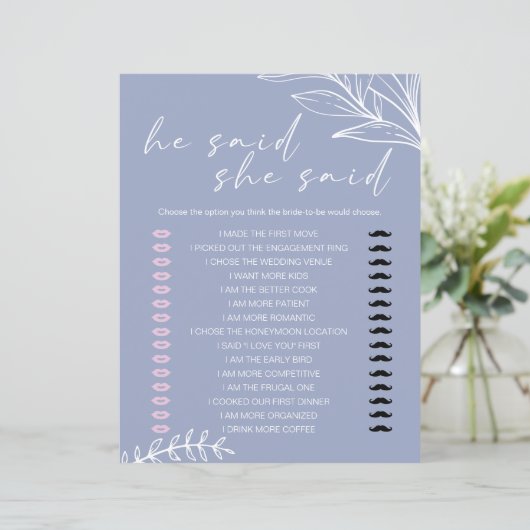 ブライダルゲーム彼は彼女はペリウィンクルの花を言った (スタンド正面)