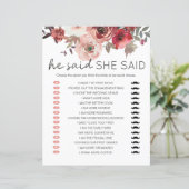 ブライダルゲーム彼は彼女は赤い赤面フローラバラと言った (スタンド正面)