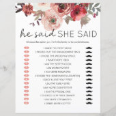 ブライダルゲーム彼は彼女は赤い赤面フローラバラと言った (正面)