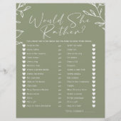 ブライダルゲーム彼女はむしろセージ緑の花 (正面)