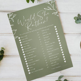 ブライダルゲーム彼女はむしろセージ緑の花