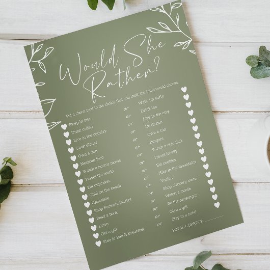 ブライダルゲーム彼女はむしろセージ緑の花