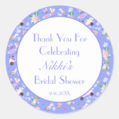 ブライダルゴルフブライダルシャワーサンキュー ラウンドシール (正面)