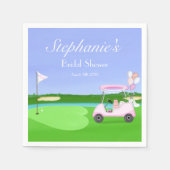 ブライダルゴルフブライダルシャワーブランチ スタンダードカクテルナプキン (正面)