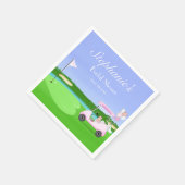 ブライダルゴルフブライダルシャワーブランチ スタンダードカクテルナプキン (角)