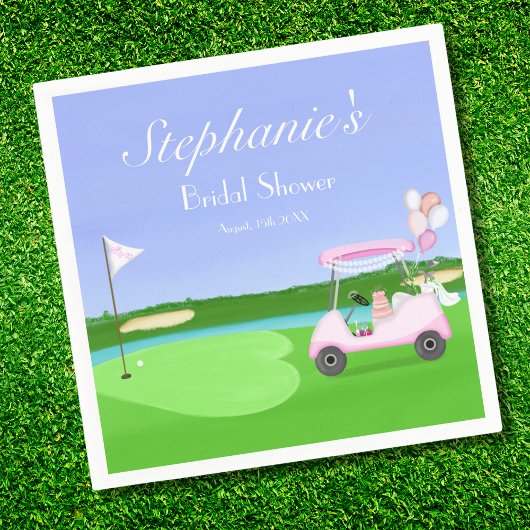 ブライダルゴルフブライダルシャワーブランチ スタンダードカクテルナプキン