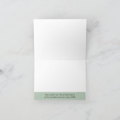 ブライダルサンキューノーツ野生シダの森の葉 サンキューカード (内部)