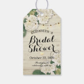 ブライダルシャワーあじさい花ひもライトウッド ギフトタグ (裏面)