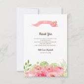 ブライダルシャワーありがとうカスタムフォトカード サンキューカード (正面)