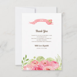 ブライダルシャワーありがとうカスタムフォトカード サンキューカード