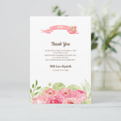 ブライダルシャワーありがとうカスタムフォトカード サンキューカード (スタンド正面)