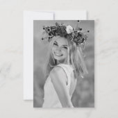 ブライダルシャワーありがとうカスタムフォトカード サンキューカード (裏面)