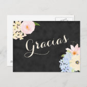 ブライダルシャワーありがとうスペインの インビテーションポストカード (正面/裏面)