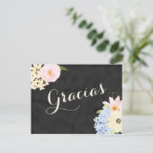 ブライダルシャワーありがとうスペインの インビテーションポストカード (スタンド正面)