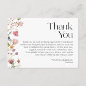 ブライダルシャワーありがとう エンクロージャーカード (正面)