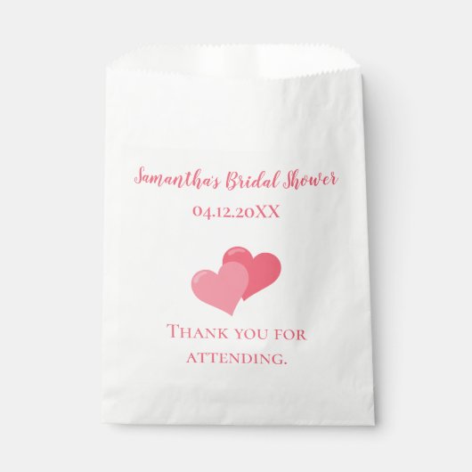 ブライダルシャワーありがとう フェイバーバッグ (正面)