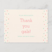 ブライダルシャワーありがとう ポストカード (正面)