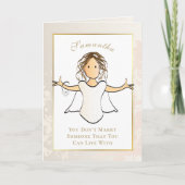 ブライダルシャワーおめでとう花嫁結婚へ カード (正面)