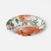 ブライダルシャワーおもしろいオレンジダスティブルーピーオンデザート ペーパープレート (アングル)