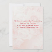 ブライダルシャワーおもしろいワインクラウンホワイト金ゴールド招待状 招待状 (裏面)