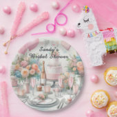 ブライダルシャワーかわいらしピンクパーティー ペーパープレート (パーティー)