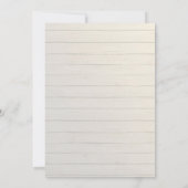 ブライダルシャワーかわいらしフラワーヴィンテージレースアジサイ 招待状 (裏面)