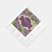 ブライダルシャワーかわいらしリラ結婚ックスヴィンテージ金ゴールド 縁ありランチョンナプキン (角)