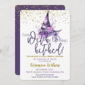 ブライダルシャワーこの魔女は引っ掛かっている 招待状 (正面/裏面)