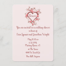 ブライダルシャワーとロマンチックバロックハート