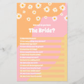 ブライダルシャワーどのように花嫁のゲームを知っている (正面)