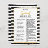 ブライダルシャワーなぜ我々はそのゲームをする 招待状 (正面/裏面)