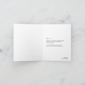 ブライダルシャワーによって折られるカードありがとう サンキューカード (内部)