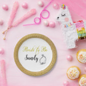 ブライダルシャワーのおしゃれな花嫁 ペーパープレート (パーティー)