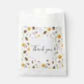 ブライダルシャワーのお礼メッセージ　ハチミツを見つけた フェイバーバッグ (正面)