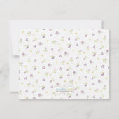 ブライダルシャワーのお茶会のサンキューカード サンキューカード (裏面)