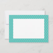 ブライダルシャワーのためのエレガントなウェディングドレスの感謝カード サンキューカード (裏面)