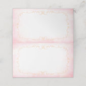 ブライダルシャワーのためのソフトなフラッシュゴールドティーパーティテントカード プレイスカード (外部開封)